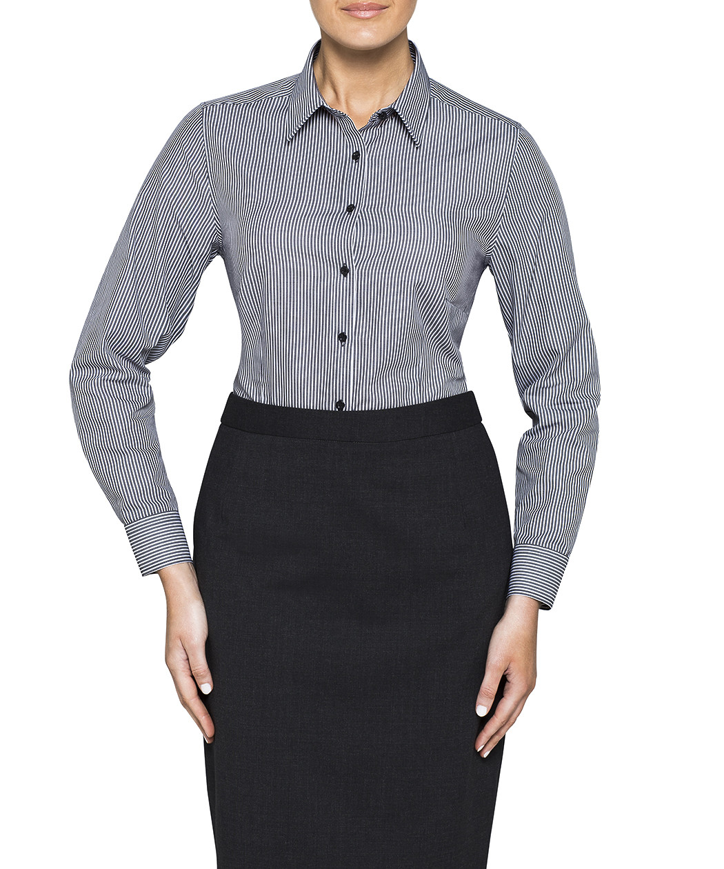 Van Heusen Womens Yarn Dyed Stripe Classic Fit Shirt Womens Shirts Van Heusen Australia