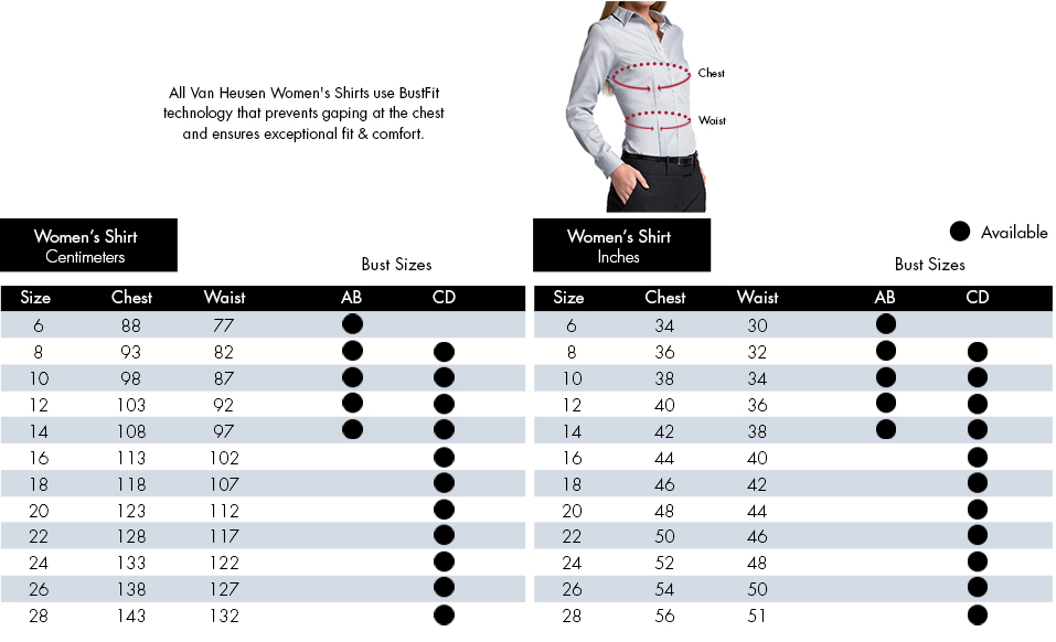 hugo boss dress size chart